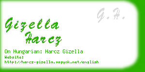 gizella harcz business card